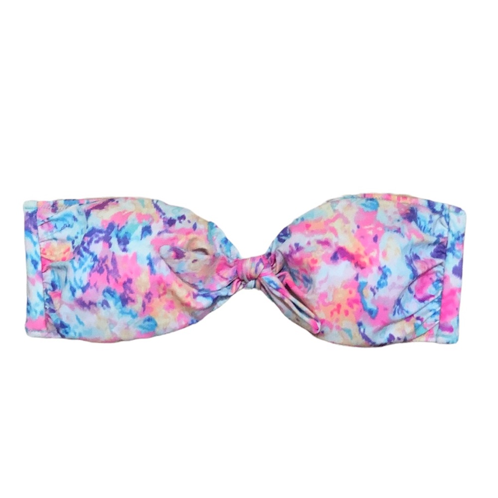 Victoria’s Secret cotton candy strapless bikini top, Medium